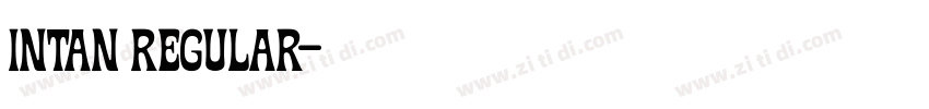 intan regular字体转换